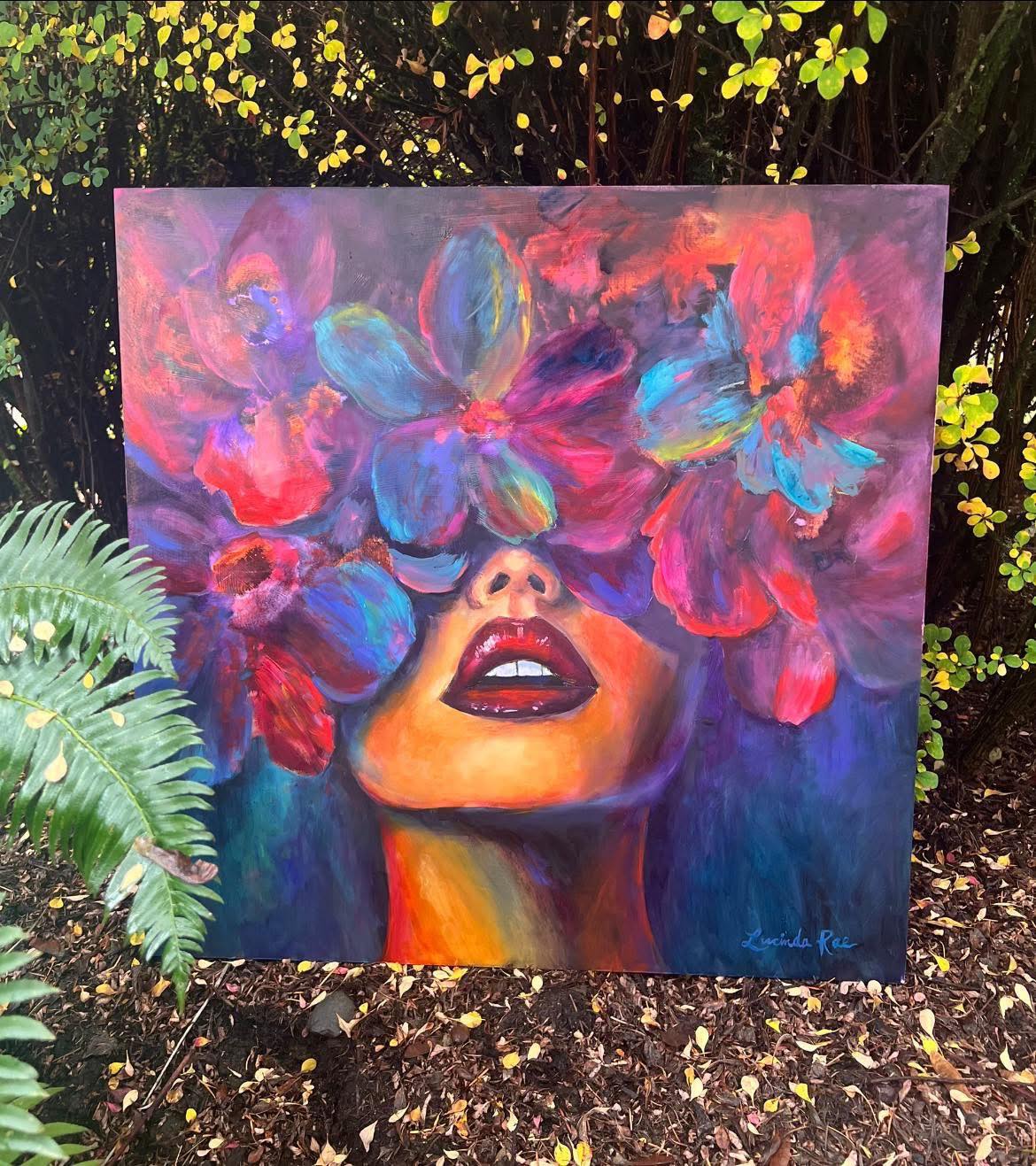 Bloom painting by Lucinda Rae