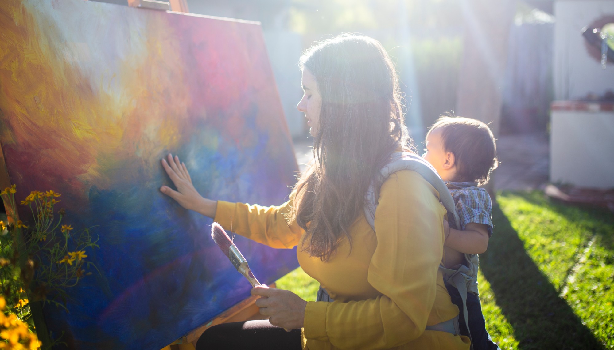 Lucinda painting